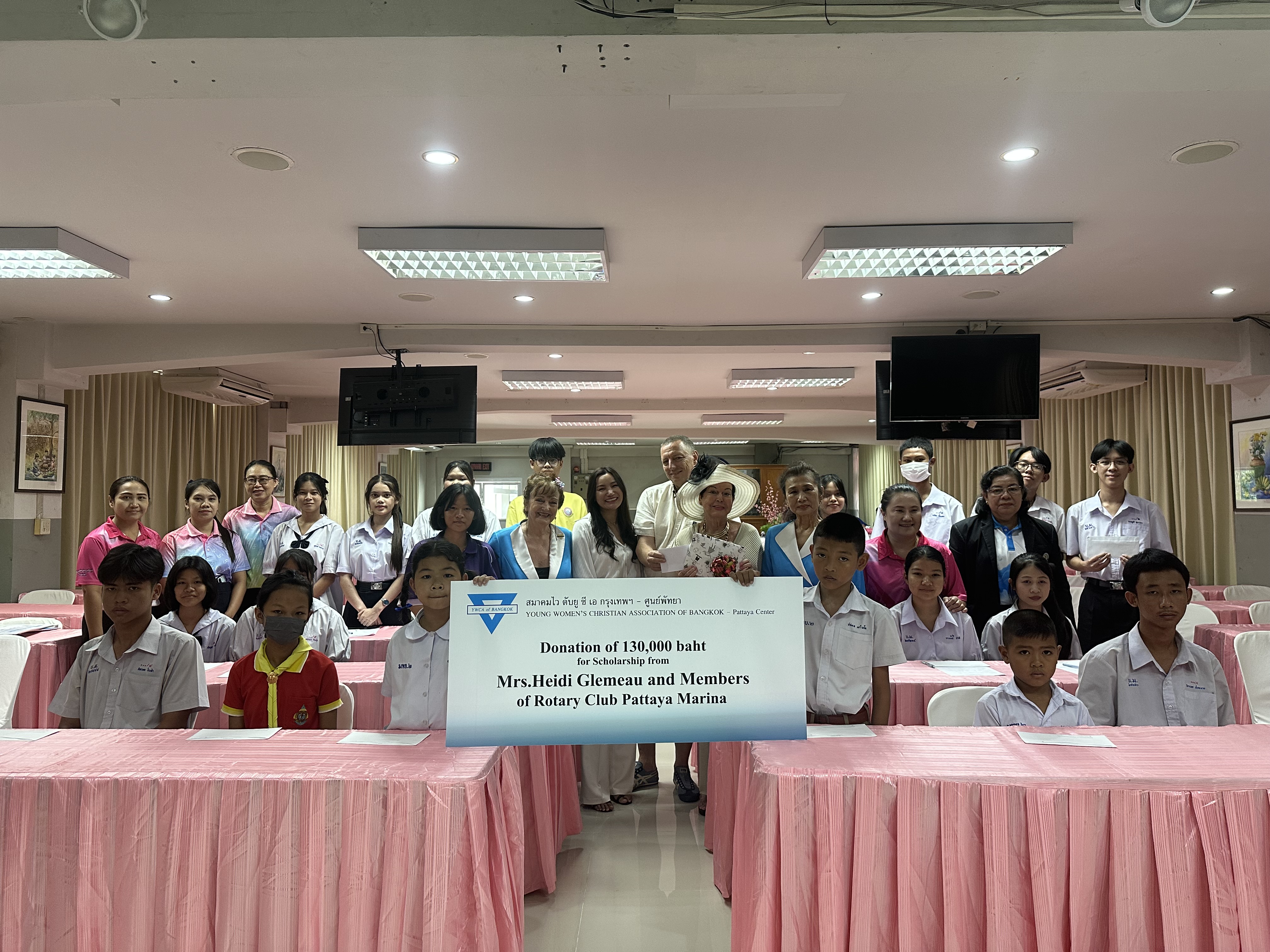 Donation 130.000 baht